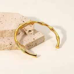 SUBHAGALANKAR Gold-Plated Cuff Bracelet-image-82