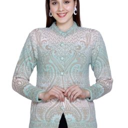 Chatanya Women Self Design Cardigan-image-94