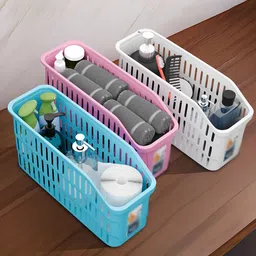 Kuber Industries White Set of 3 Regular Multi-Utility Organisers image 2