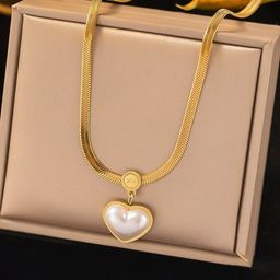 Designs & You Gold-Plated Heart Shaped Pendants with Chains image 2