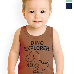 KidBee Kids Pack Of 3 Cotton Innerwear Vests-picture-3