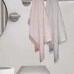 Myntra Elegant Homes Pink & White 4 Cotton 150 GSM Bath Towel-18