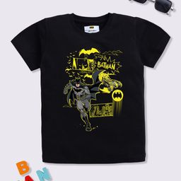 YK X Minute Mirth Boys Batman Printed Cotton T-Shirt-image-73