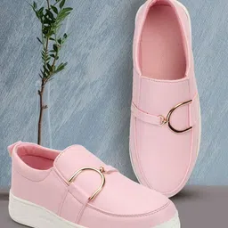 EVOLTAR Women Slip-On Sneakers with Western - Embellished-image-96