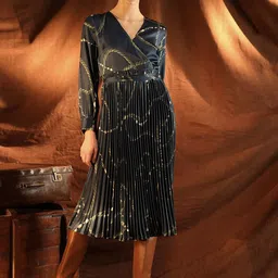 Kazo Yana Midi Dress With Belt-image-35