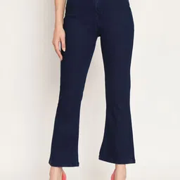 Moda Rapido Women Jean Bootcut High-Rise Light Fade Cotton Jeans-picture-15