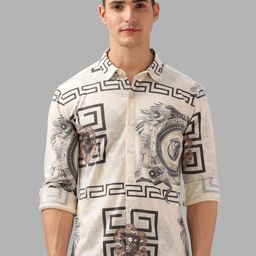 BULLMER Men Spread Collar Graphic Printed Cotton Casual Shirt-picture-26