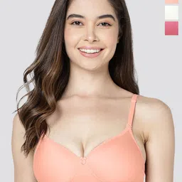 Kalyani Women Pack of 3 Medium Coverage Lightly Padded Bra-picture-5
