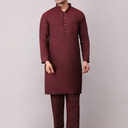 Voniry Men Regular Kurta with Pyjamas-image-62