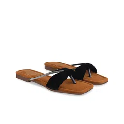 Stylestry Women Open Toe Flats with Laser Cuts-49