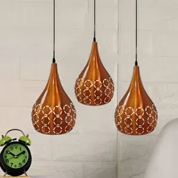 KINIS Copper-Toned Aluminium Quirky Ceiling Lamp-image-31