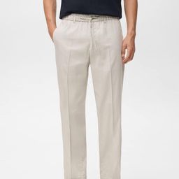 MANGO MAN Pleated Regular Fit Trousers-picture-19