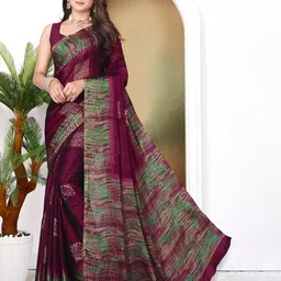 MAGNEITTA Woven Design Pure Chiffon Saree-picture-27