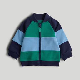 mothercare Boys Colourblocked Collegiate Full Sleeve Front-Open Sweatshirt-picture-26