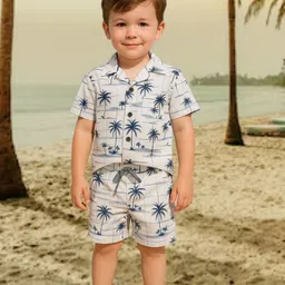 BAESD Boys Printed Shirt with Shorts-image-76
