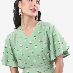 Vishudh Women Floral Print Crop Top-image-36