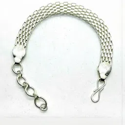 Dynamic Retail Global Men Silver-Plated Stainless Steel Link Bracelet-46
