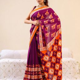 BUTA BUTI Floral Printed Pure Cotton Saree-picture-28