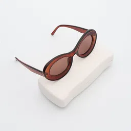 PELLE LUXUR Unisex Oval Sunglasses with UV Protected Lens PL25GS358-image-64