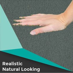 Cortina Grey Rectangular Grass Floor Mats image 3