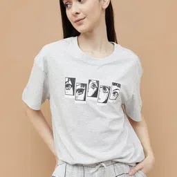 Ginger by Lifestyle Women Typography Printed Applique T-shirt-image-20