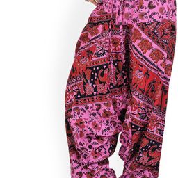 Exotic India Women Printed Harem Trousers from Pilkhuwa-image-84