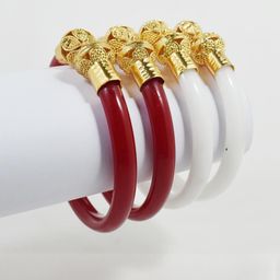 SATTIK Brass Gold-plated Shakha Pola (Pack of 4)-image-110