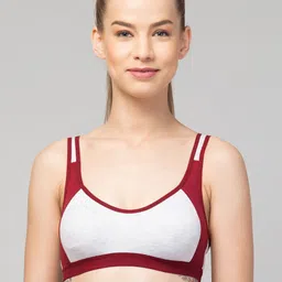 Apraa & Parma Pack Of 2 Colourblocked Cotton Full Coverage Sports Bra-54