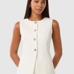 Forever New Round Neck Waistcoat-picture-32