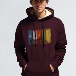 TOGS & TERRE Men Graphic Printed Full Sleeve Hooded Sweatshirt-picture-13