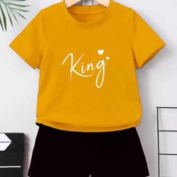 MGRS Kids-Unisex Mustard Pure Cotton Clothing Set-image-75