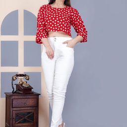 L.H HANDICRAFTS Floral Print Top-image-77