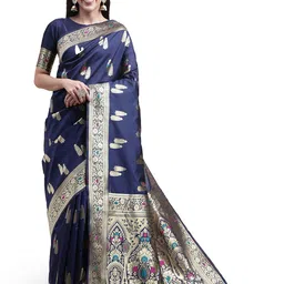 Maroosh Woven Design Printed Zari Saree-picture-46