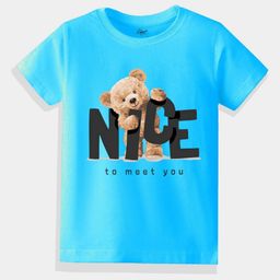 KAVEE Boys Bio Finish Graphic Printed Round Neck Cotton T-shirt-image-56