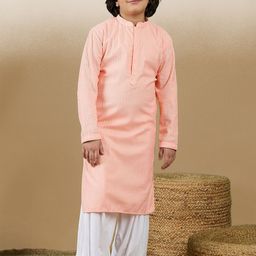 Here&Now X Sanwara Boys Regular Chikankari Kurta with Patiala-38