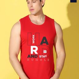 WOOSTRO Pack Of 2 Printed Combed Cotton Gym Vests VWS26(HARD RED)(HARD NAVY)-image-79