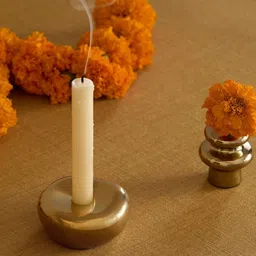 H&M Gold-Toned Metal Candle Holder-picture-40