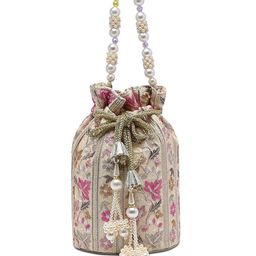 LAVIE Signature Embroidered Potli Clutch-image-40