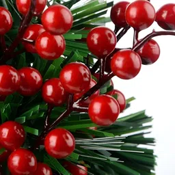 eCraftIndia 100 Pieces Red Holi Berries Christmas Decors-picture-19