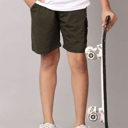 V-Mart Boys Cotton Mid-Rise Above Knee Shorts-image-93