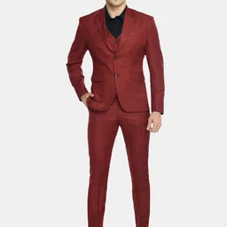 FIVEFEB Notched Lapel Collar Single-Breasted3-PcsSuit-picture-34