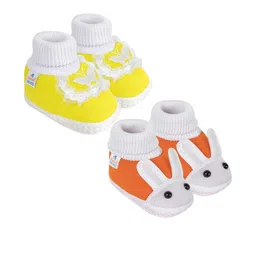 NESKA MODA 12 To 18 Month NonSlip Baby Boys & Baby Girls 2 Pair Set Cotton Rabbit Butterfly Booties-image-95