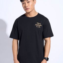 Ajile by Pantaloons Men Typography Applique T-shirt-image-25