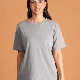 BI FASHION Women Solid Round Neck Regular Fit T-shirt-image-66