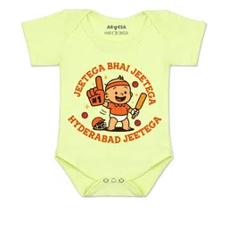 arvesa Jeetega Bhai Jeetega Hyderabad Jeetega Printed Romper-picture-40