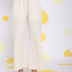 KAORI BY SHREYA AGARWAL Women Relaxed Straight Leg High-Rise Trousers-image-25