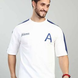BE POSITIVE Typography Printed Pure Cotton Drop Shoulder T-shirt-image-81