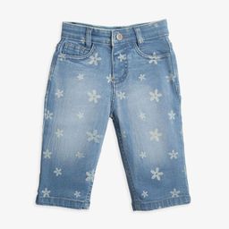 Ed-a-Mamma Baby Girls Comfort Mildly Distressed Light Fade Stretchable Jeans-image-60