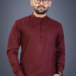 Men Solid Cotton Blend Straight Kurta-image-13