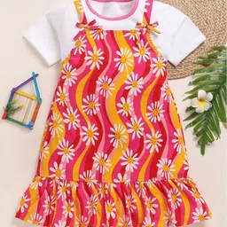 Lazy Shark Print Fit & Flare Dress-0